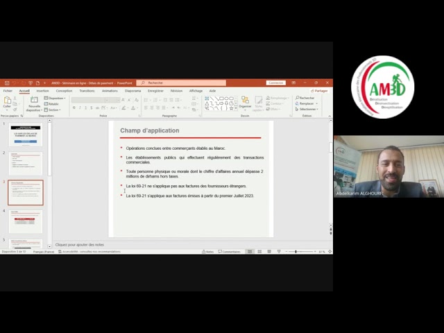 WEBINAIRE AM3D : Les nouvelles dispositions fiscales , Délais de paiement et TVA retenue à la source